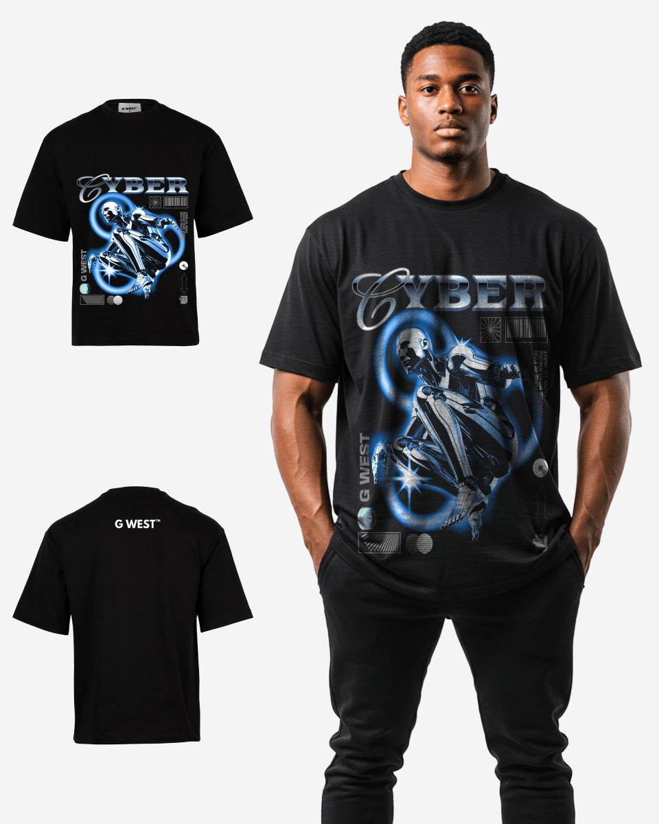 G - WEST CYBER OVERSIZED TEE GWROJMT157 - G West