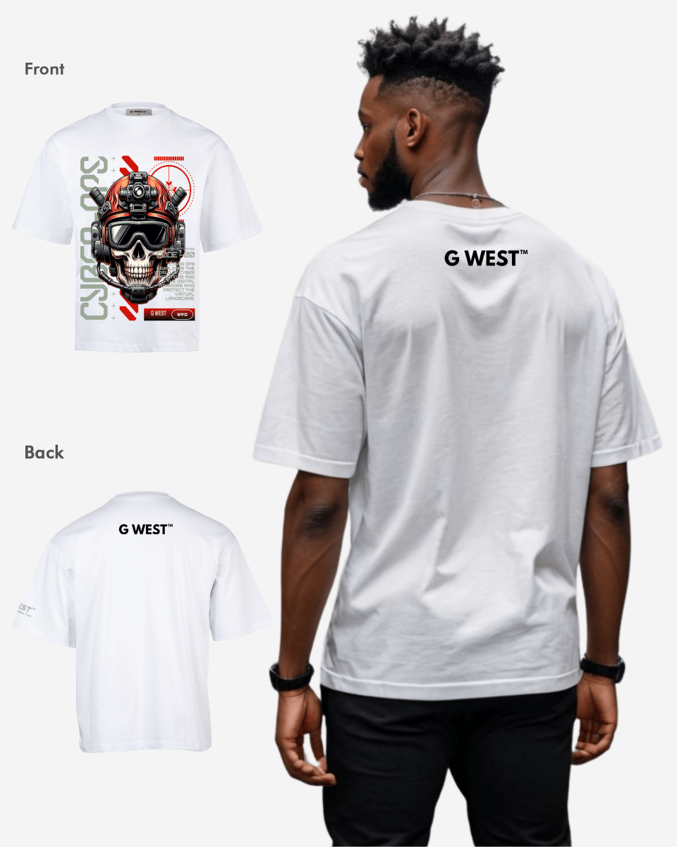 G - WEST CYBER OVERSIZED TEE GWROJMT186 - G West