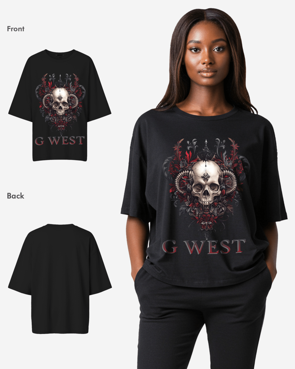G West Dead Devil Oversized Tee - WOMEN - G West