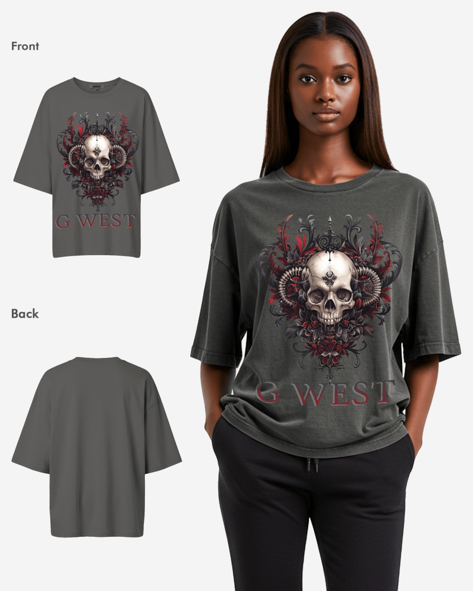 G West Dead Devil Oversized Tee - WOMEN - G West