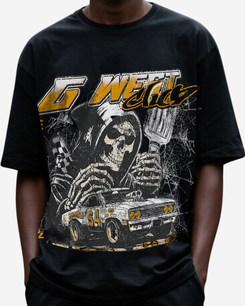 G West Death Drift Men's Oversized T-Shirt - G West