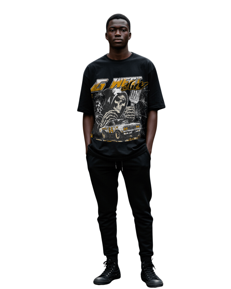 G West Death Drift Men's Oversized T-Shirt - G West
