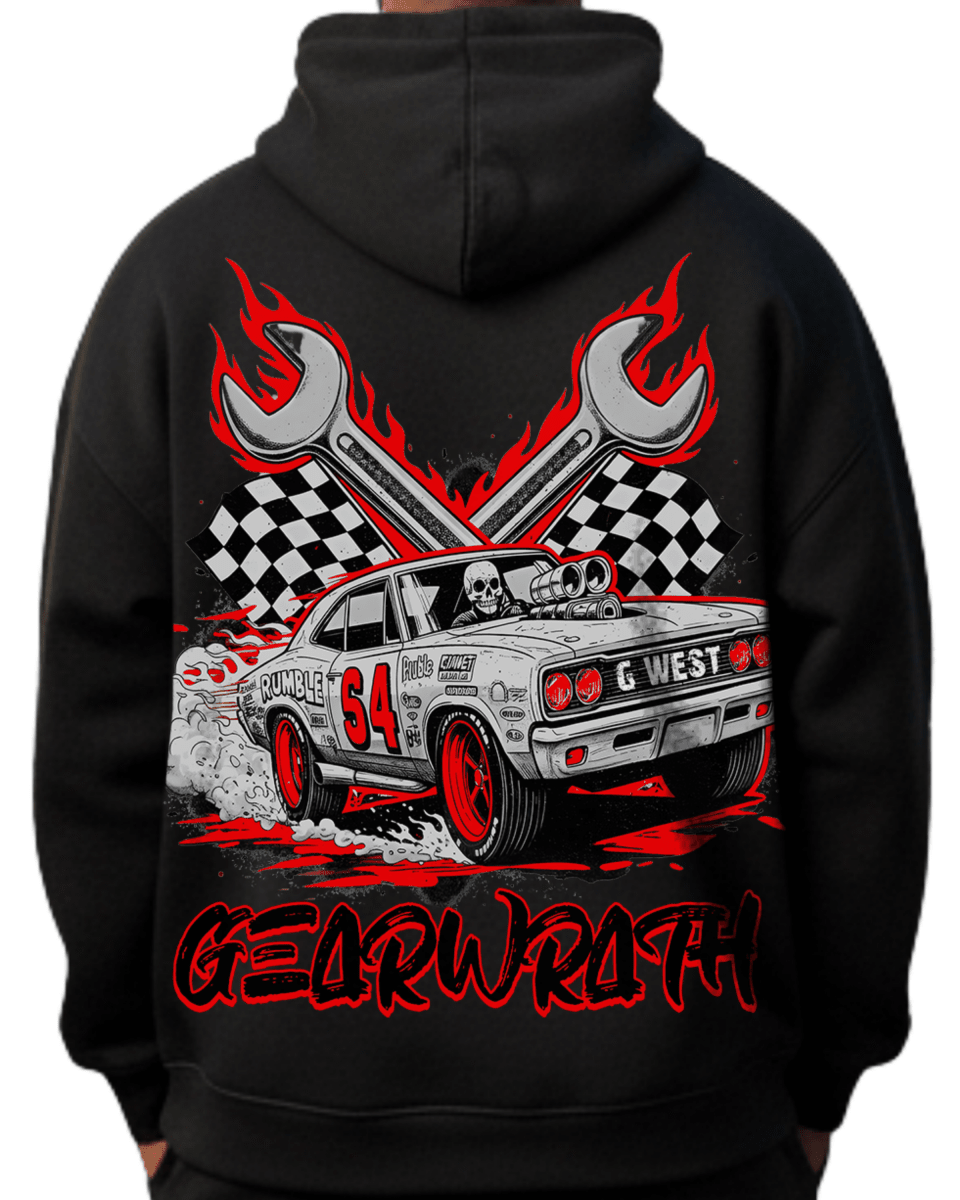 G West Death Drift Oversized Men's Hoodie - G West