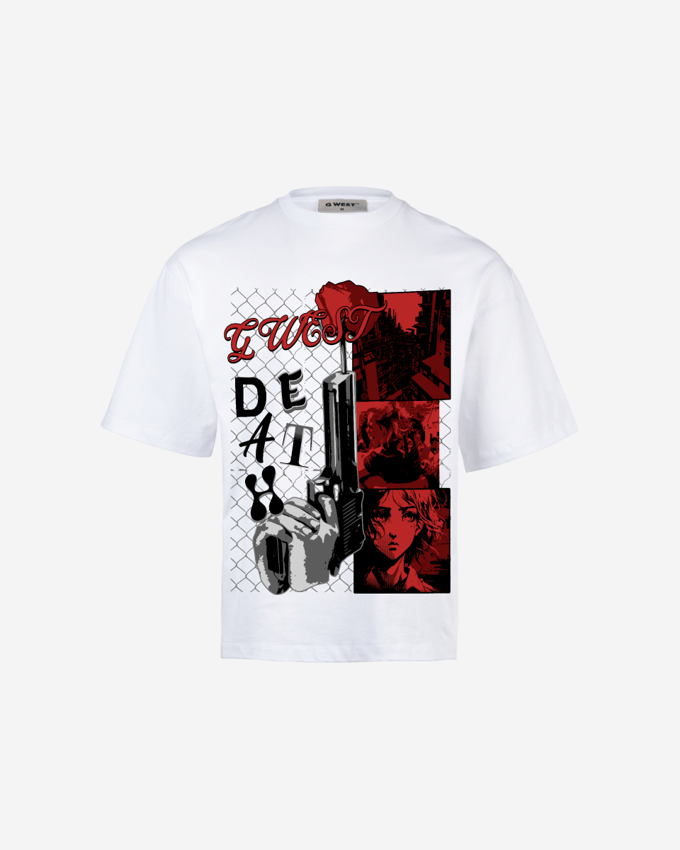 G WEST DEATH OVERSIZED TEE GWROJMT49 - G West