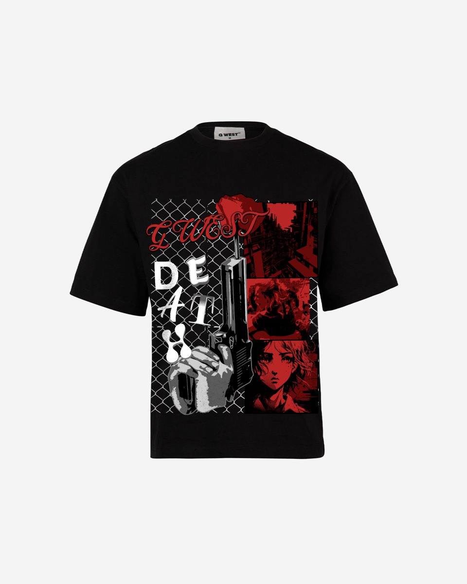 G WEST DEATH OVERSIZED TEE GWROJMT49 - G West