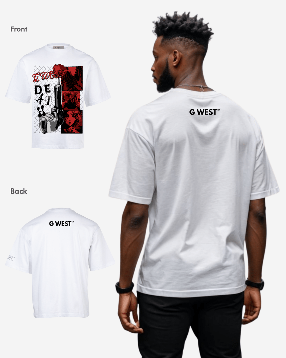 G WEST DEATH OVERSIZED TEE GWROJMT49 - G West