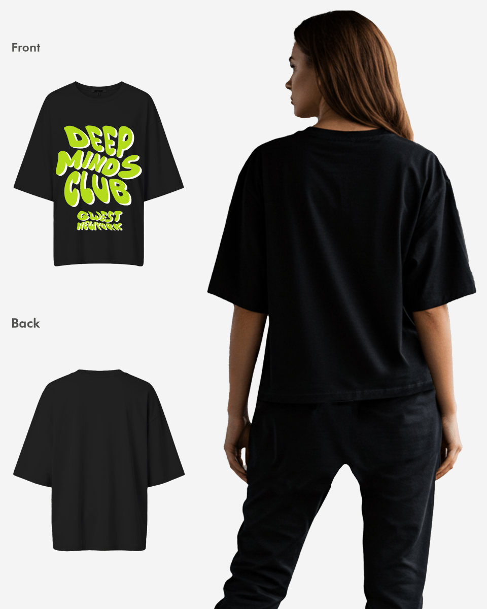 G West Deep Minds Club Oversized Tee - WOMEN - G West