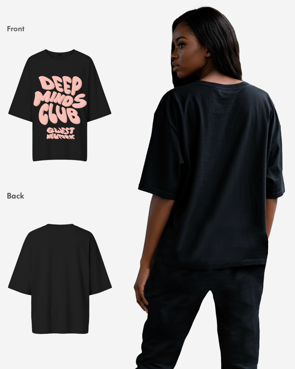 G West Deep Minds Club Oversized Tee - WOMEN - G West
