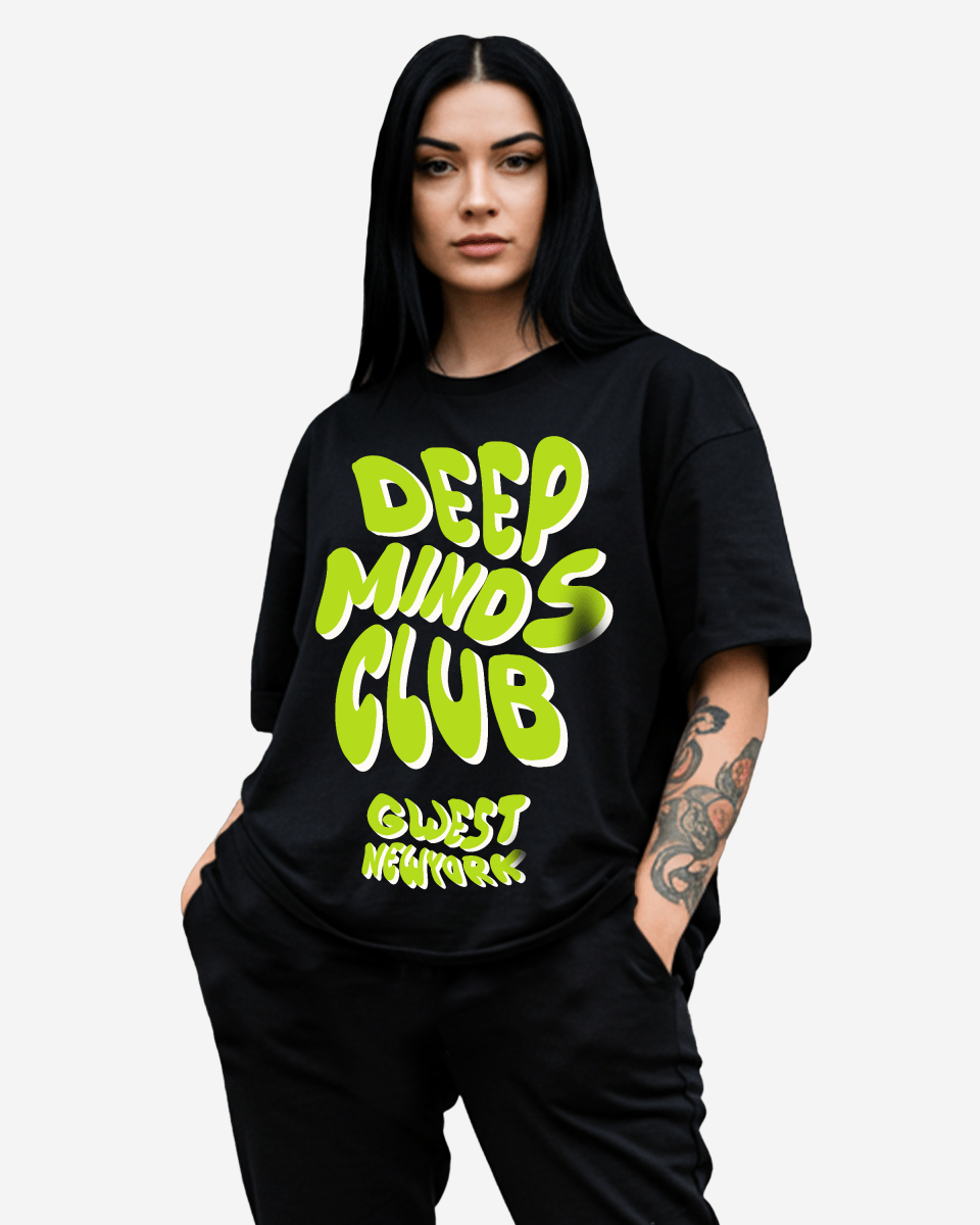 G West Deep Minds Club Oversized Tee - WOMEN - G West