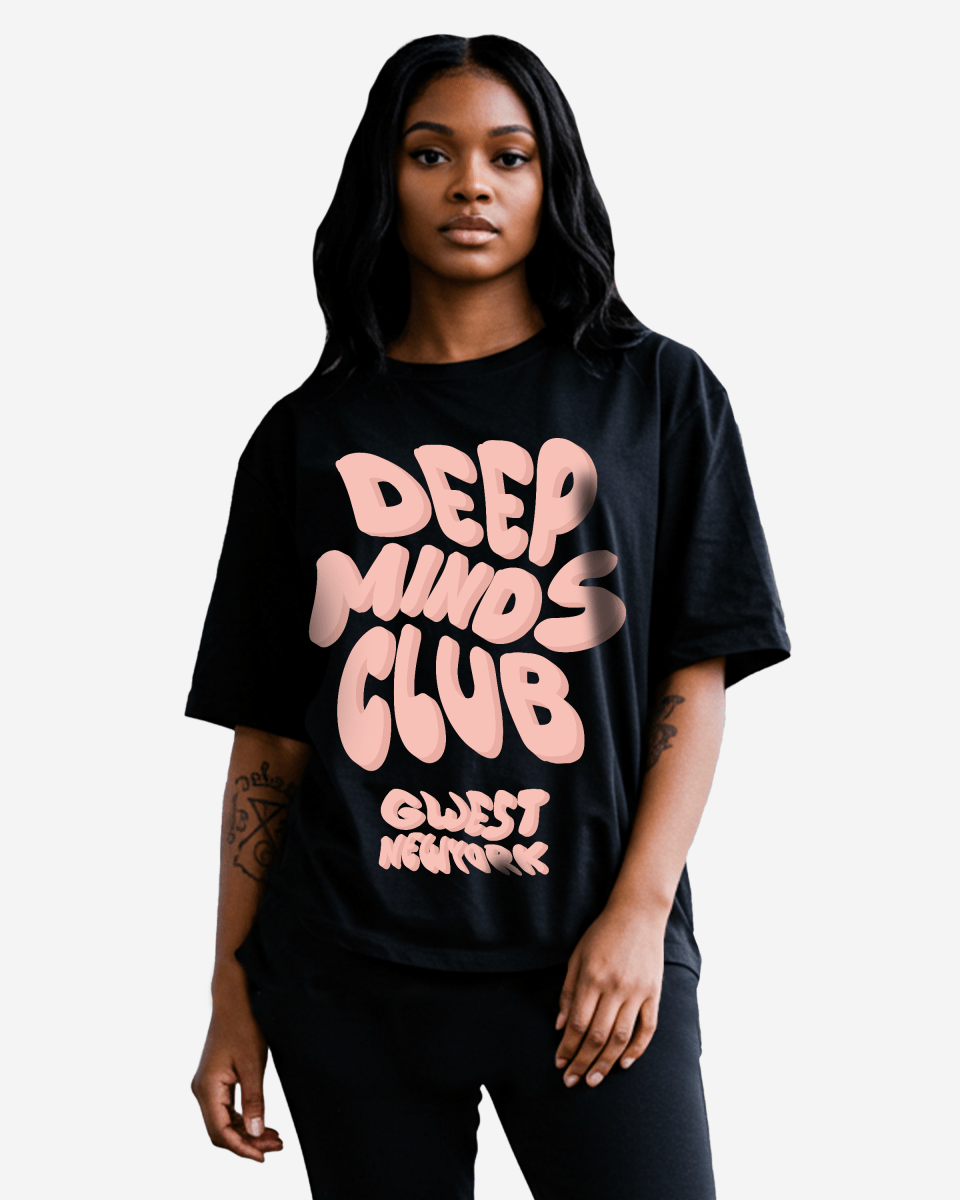 G West Deep Minds Club Oversized Tee - WOMEN - G West