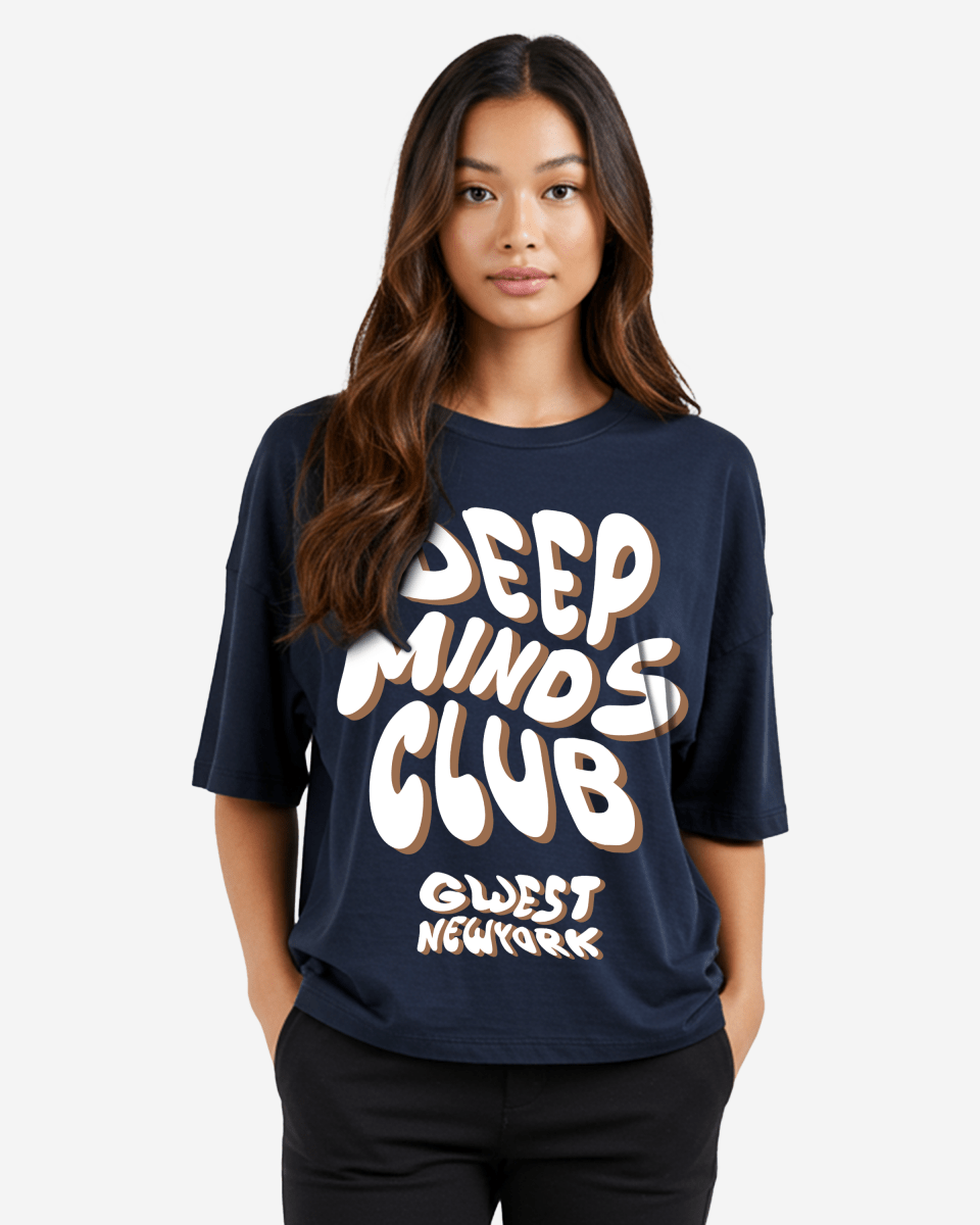G West Deep Minds Club Oversized Tee - WOMEN - G West