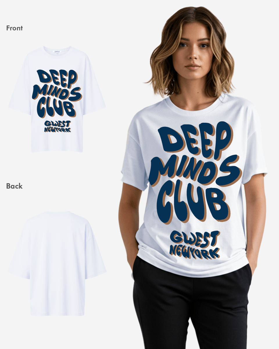 G West Deep Minds Club Oversized Tee - WOMEN - G West