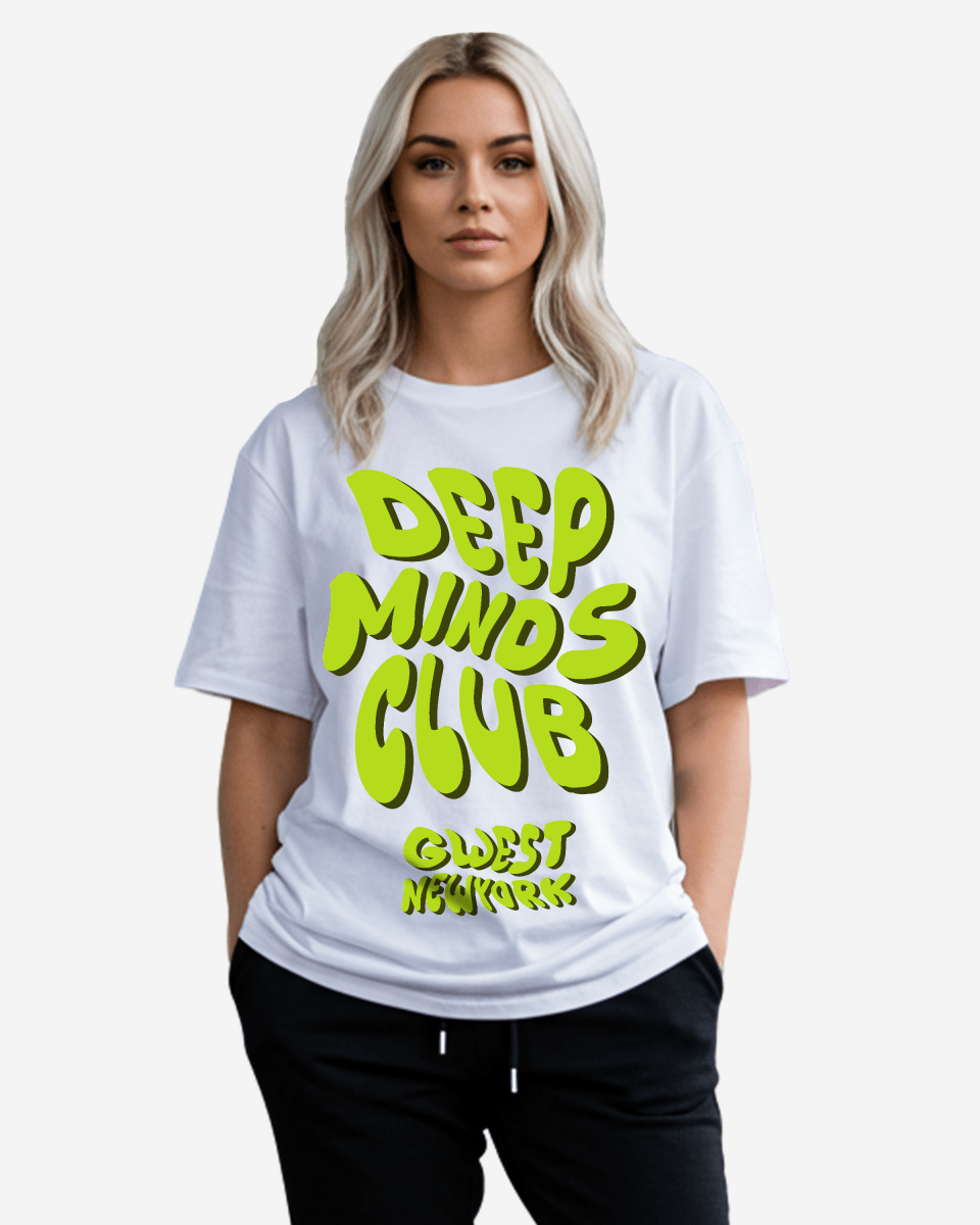 G West Deep Minds Club Oversized Tee - WOMEN - G West