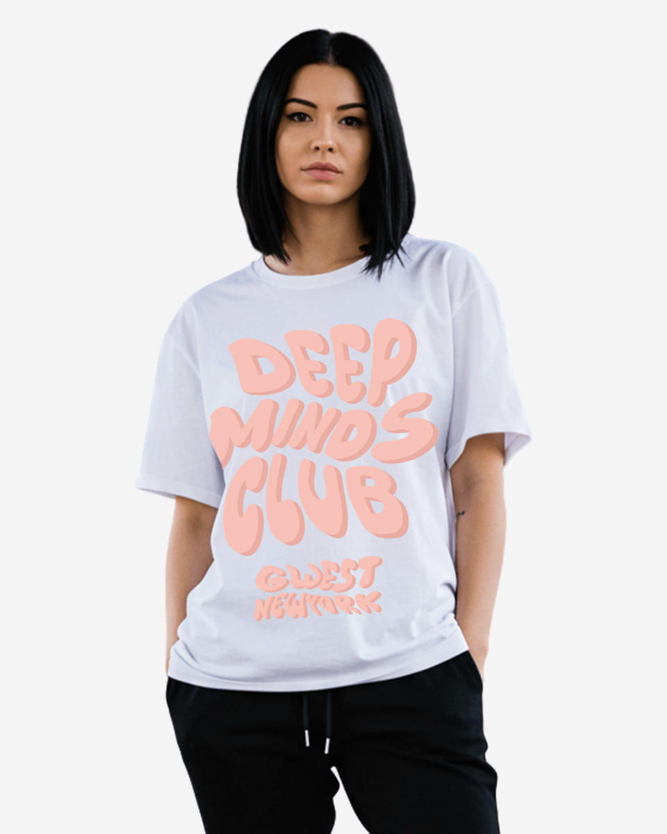 G West Deep Minds Club Oversized Tee - WOMEN - G West