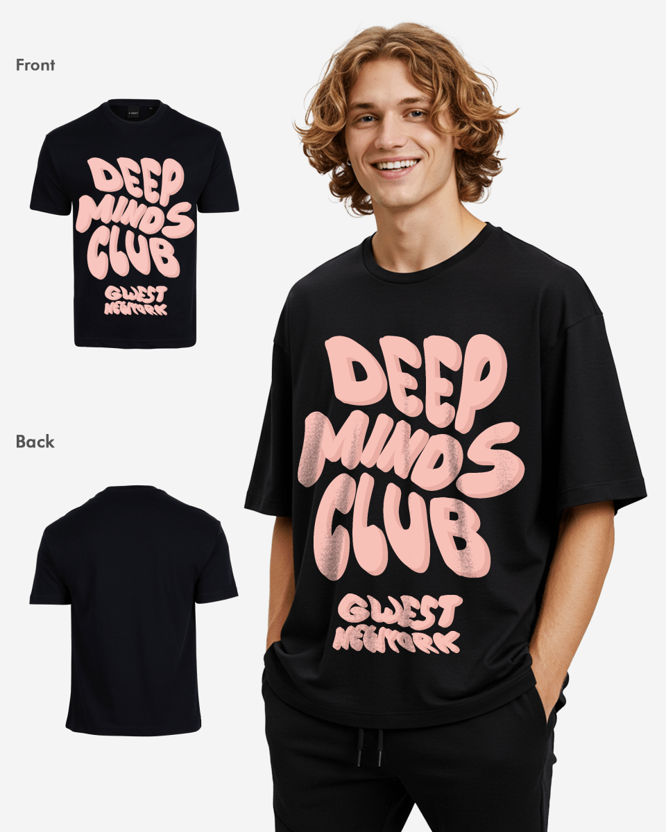 G West Deep Minds Club Oversized Tee - G West