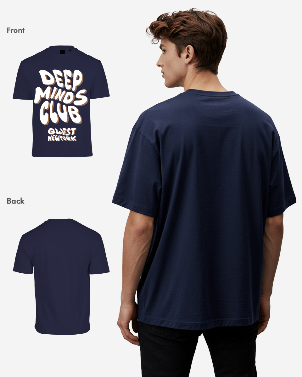 G West Deep Minds Club Oversized Tee - G West