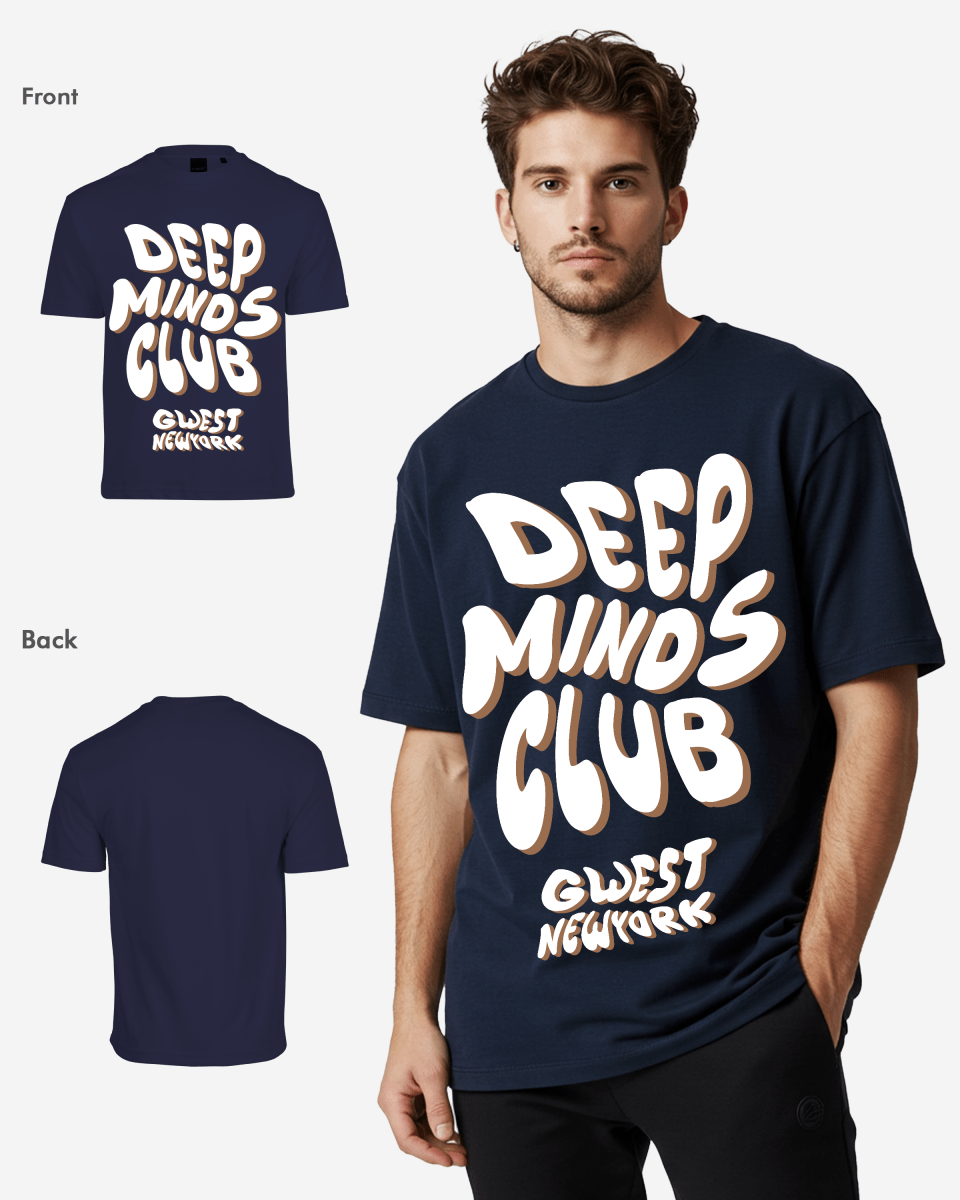 G West Deep Minds Club Oversized Tee - G West