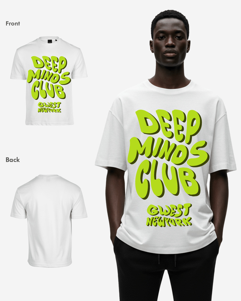G West Deep Minds Club Oversized Tee - G West