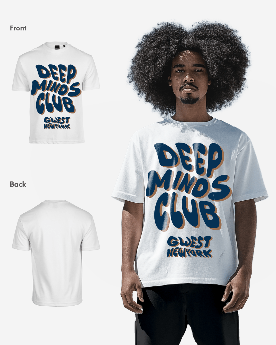 G West Deep Minds Club Oversized Tee - G West
