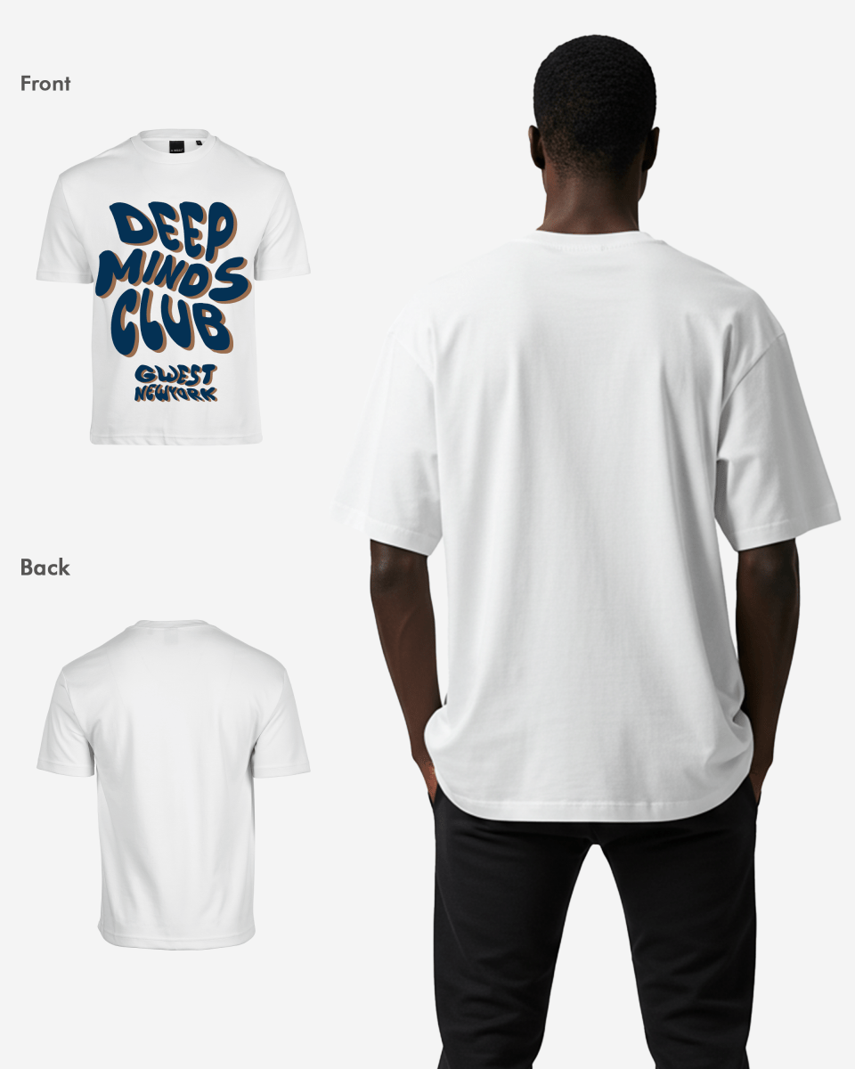 G West Deep Minds Club Oversized Tee - G West
