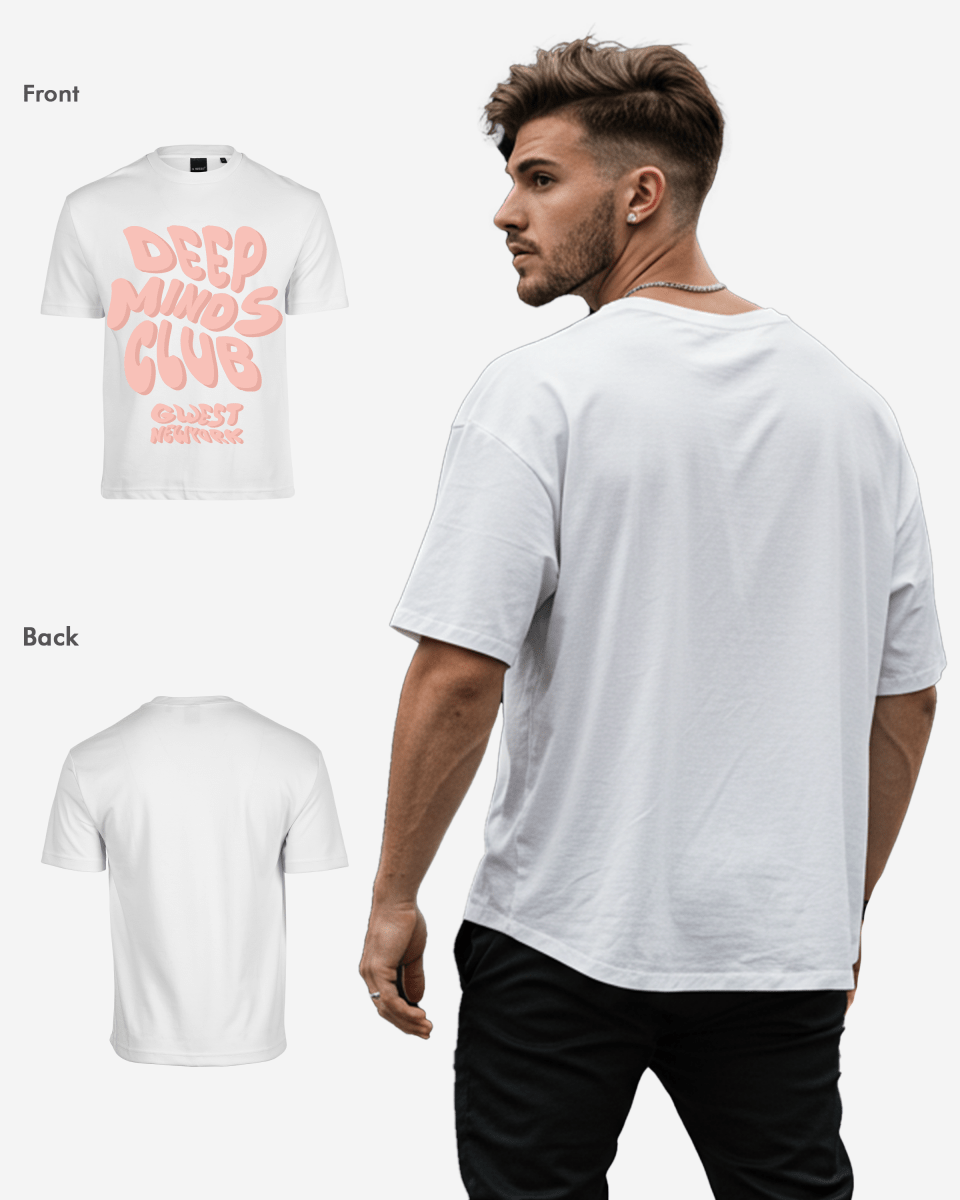 G West Deep Minds Club Oversized Tee - G West