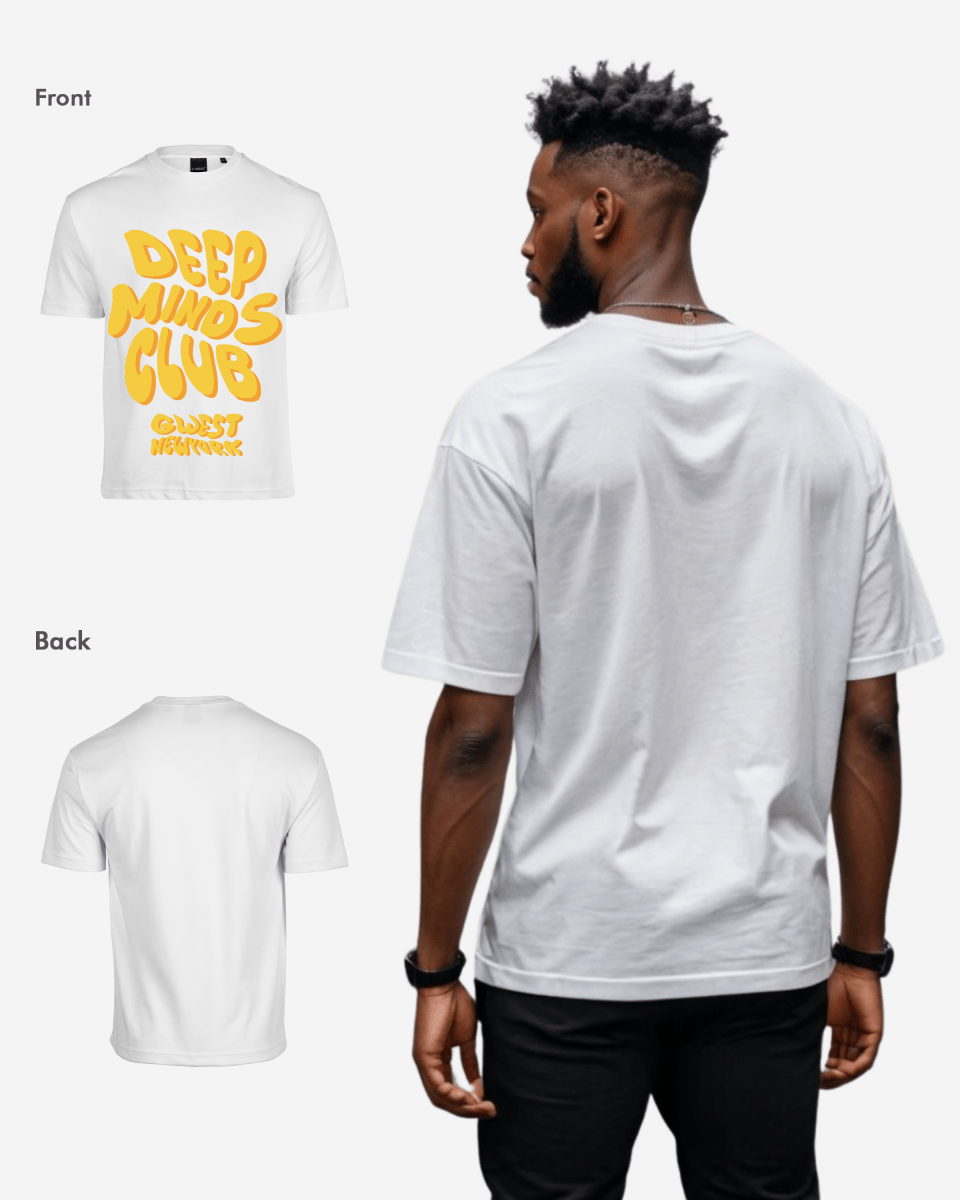 G West Deep Minds Club Oversized Tee - G West