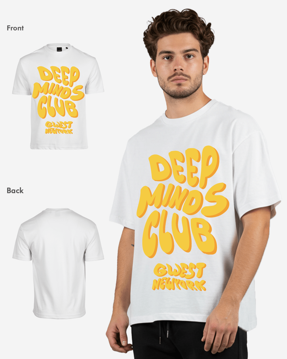 G West Deep Minds Club Oversized Tee - G West