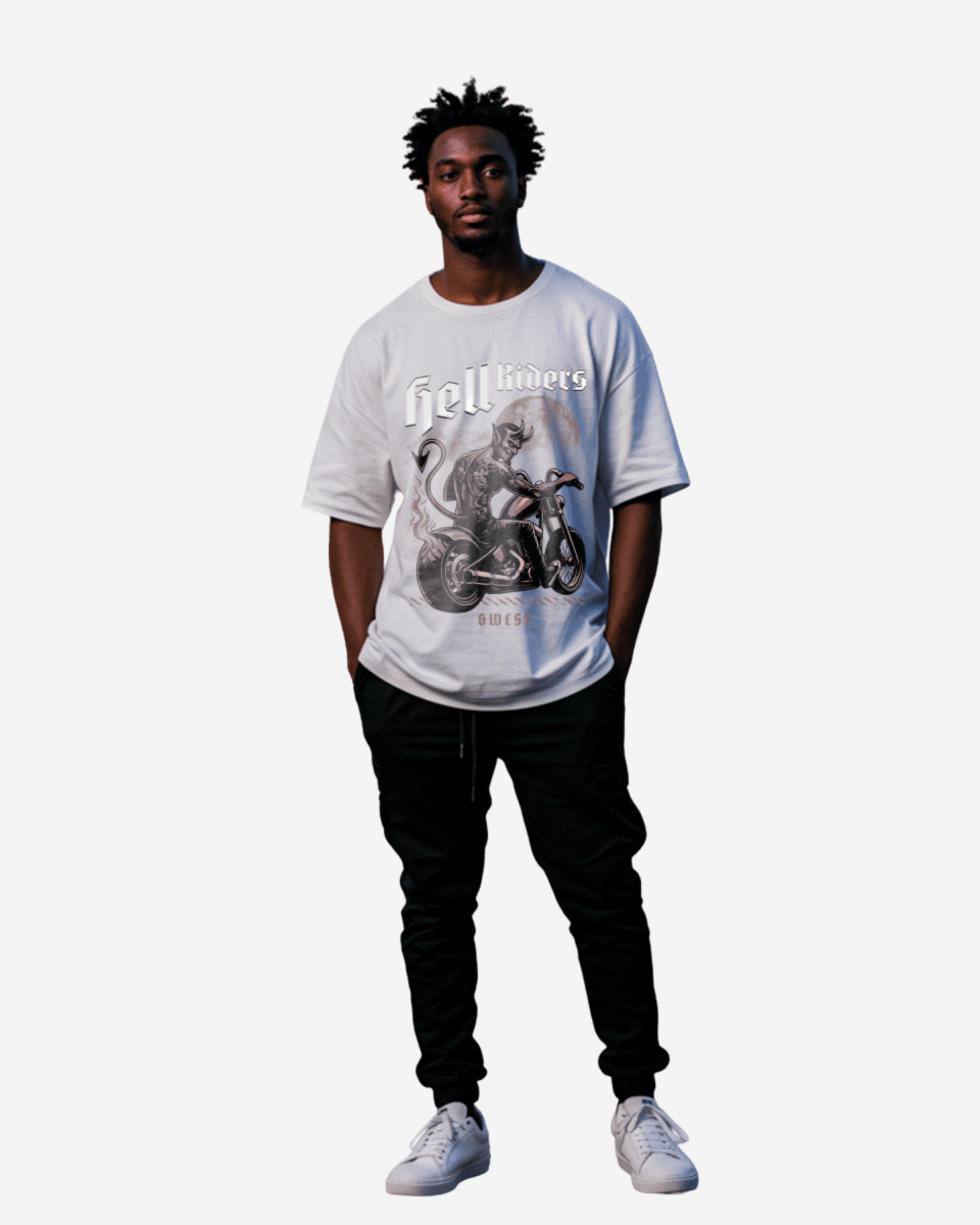 G West Devil Hell Riders Oversized Men's T-Shirt - G West