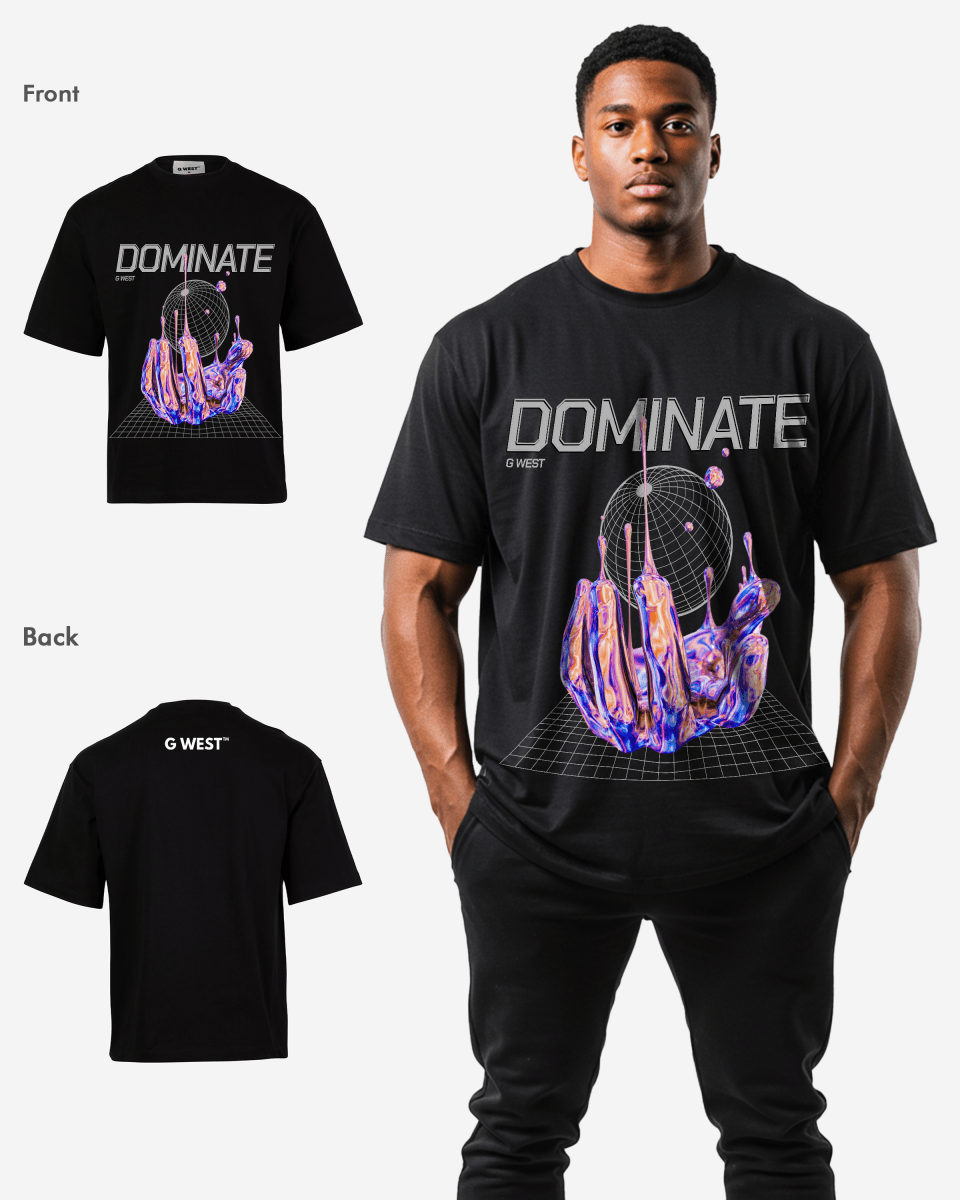 G - WEST DOMINATE OVERSIZED TEE GWROJMT197 - G West