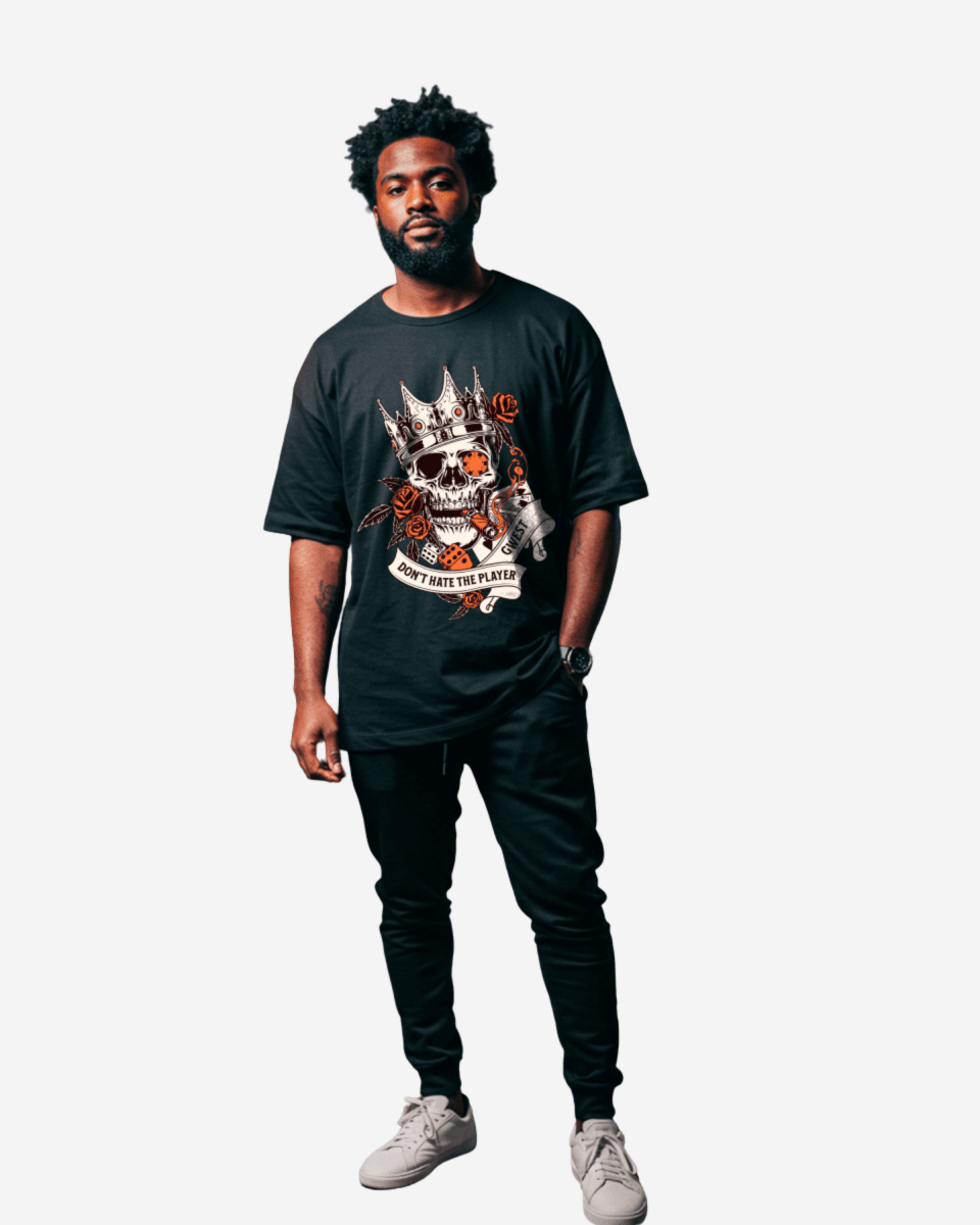 G West Don't Hate Player Oversized Men's T-Shirt - G West