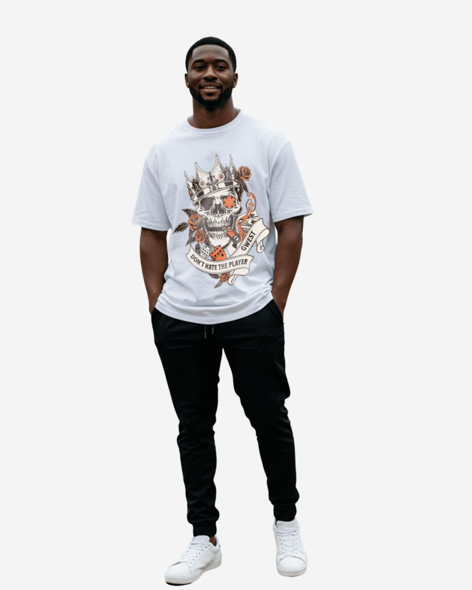 G West Don't Hate Player Oversized Men's T-Shirt - G West