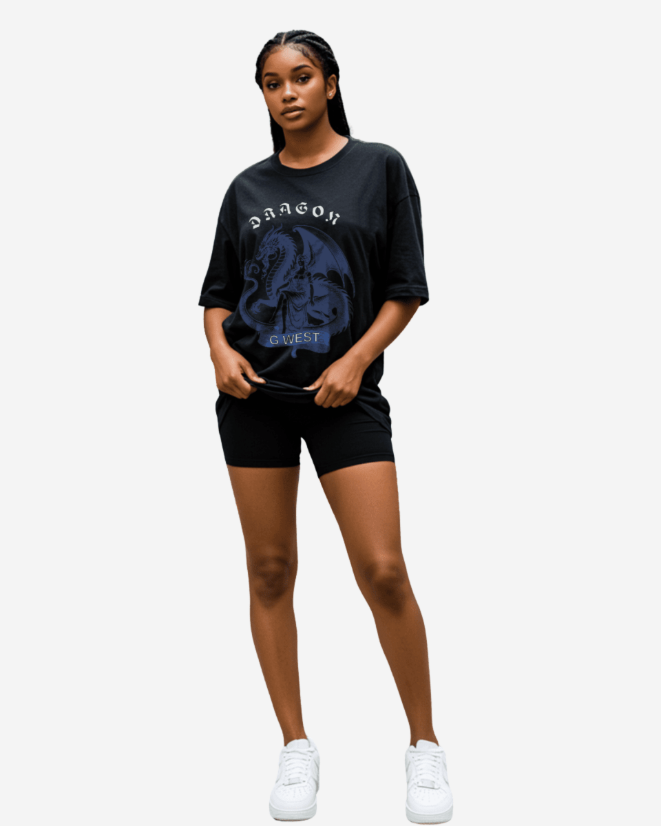G West Dragon's Grace Oversized Women's T-Shirt - G West