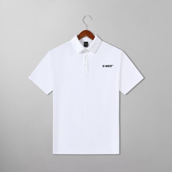 G WEST Dri Ease Polo Shirt Mens Style (White) - G West