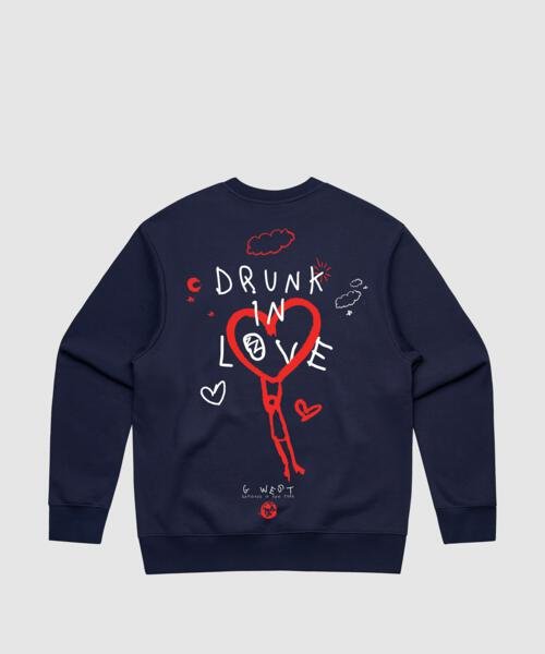 G West Drunk In Love Heavy Premium Crewneck - 6 Colors - G West