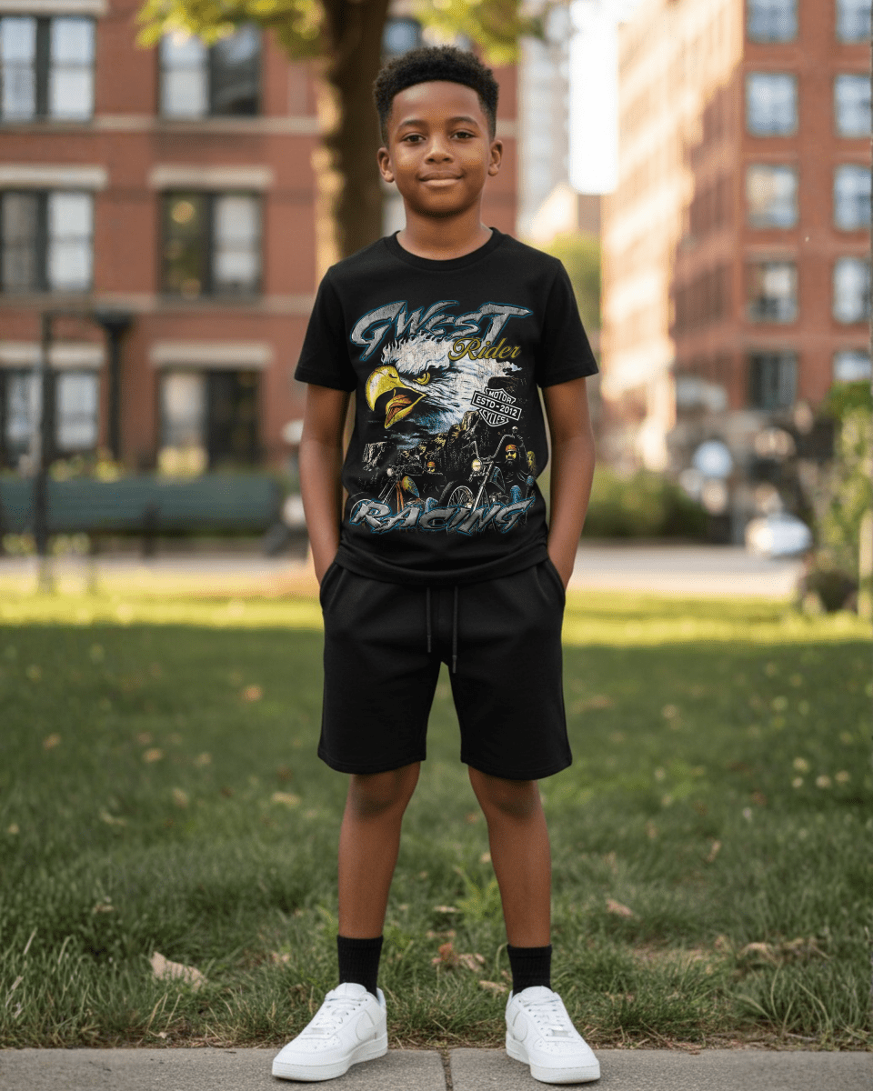 G West Eagle Fury Riders Kids T-Shirt - G West