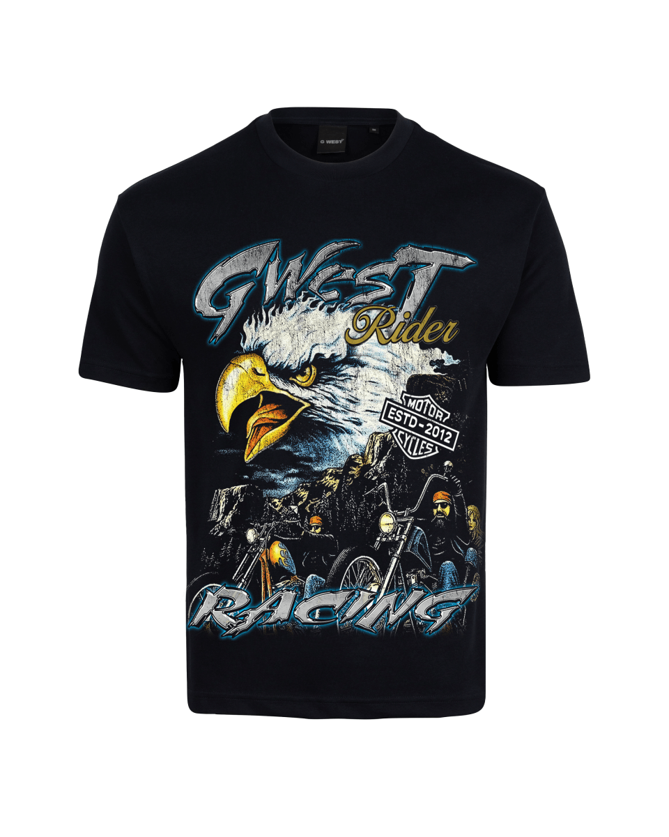 G West Eagle Fury Riders Men's Big And Tall T-Shirt - G West