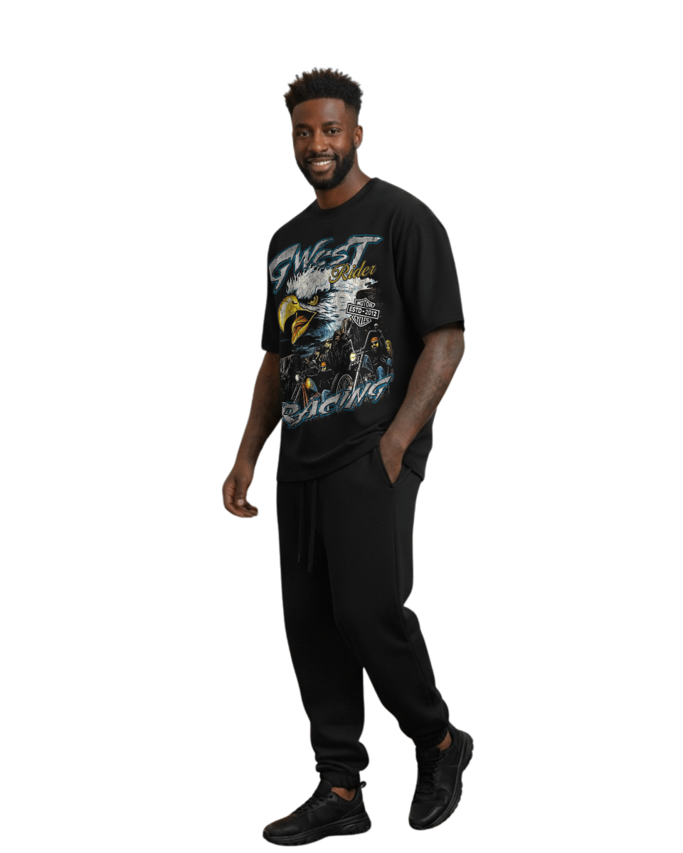 G West Eagle Fury Riders Oversized Men's T-Shirt - G West