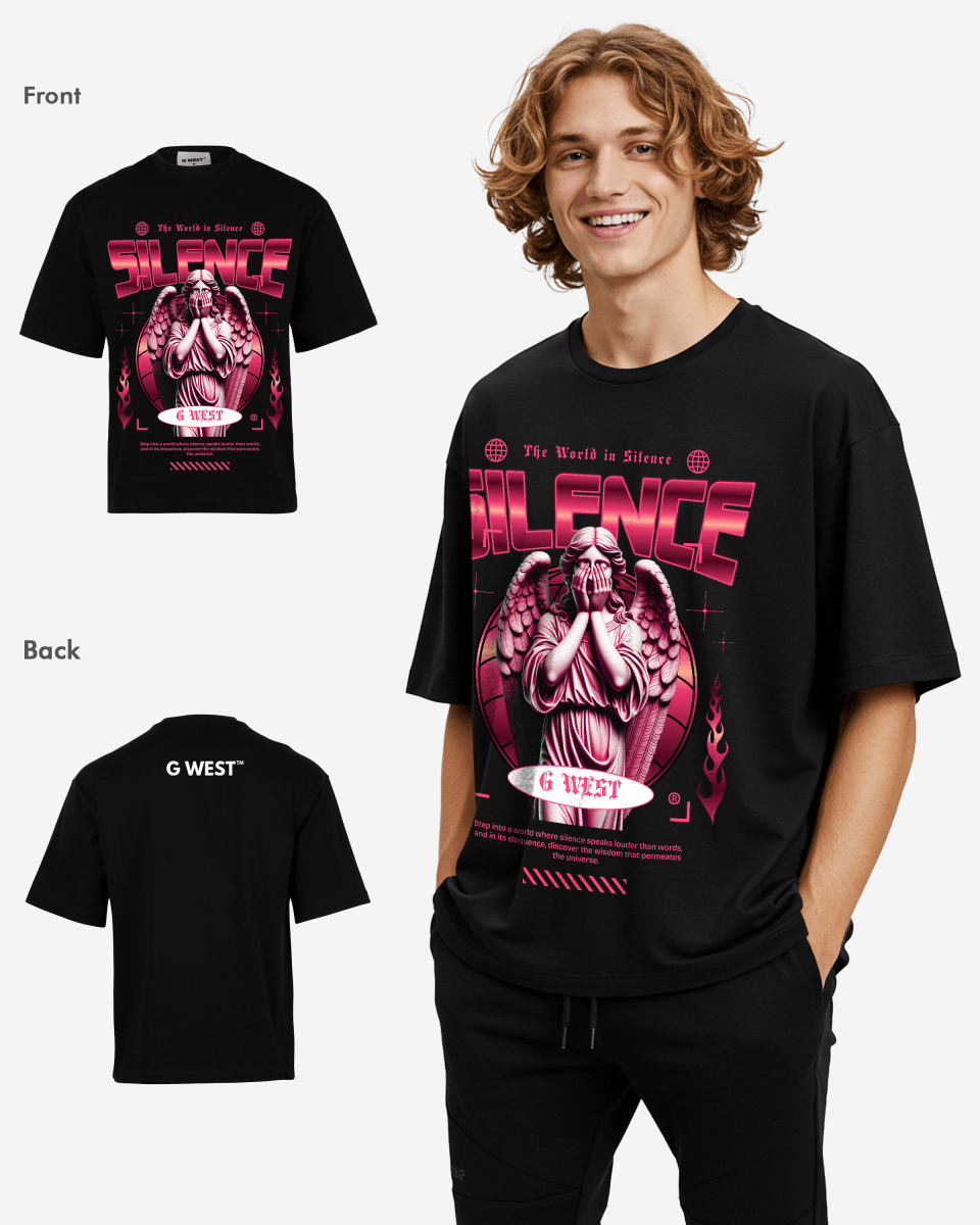 G - WEST ECHOES OF SILENCE OVERSIZED TEE GWROJMT193 - G West