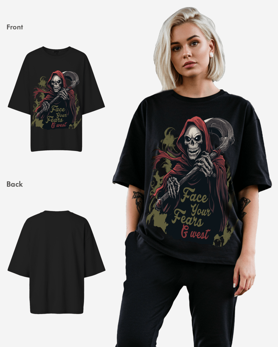 G West Face Your Fears Oversized Tee - WOMEN - G West