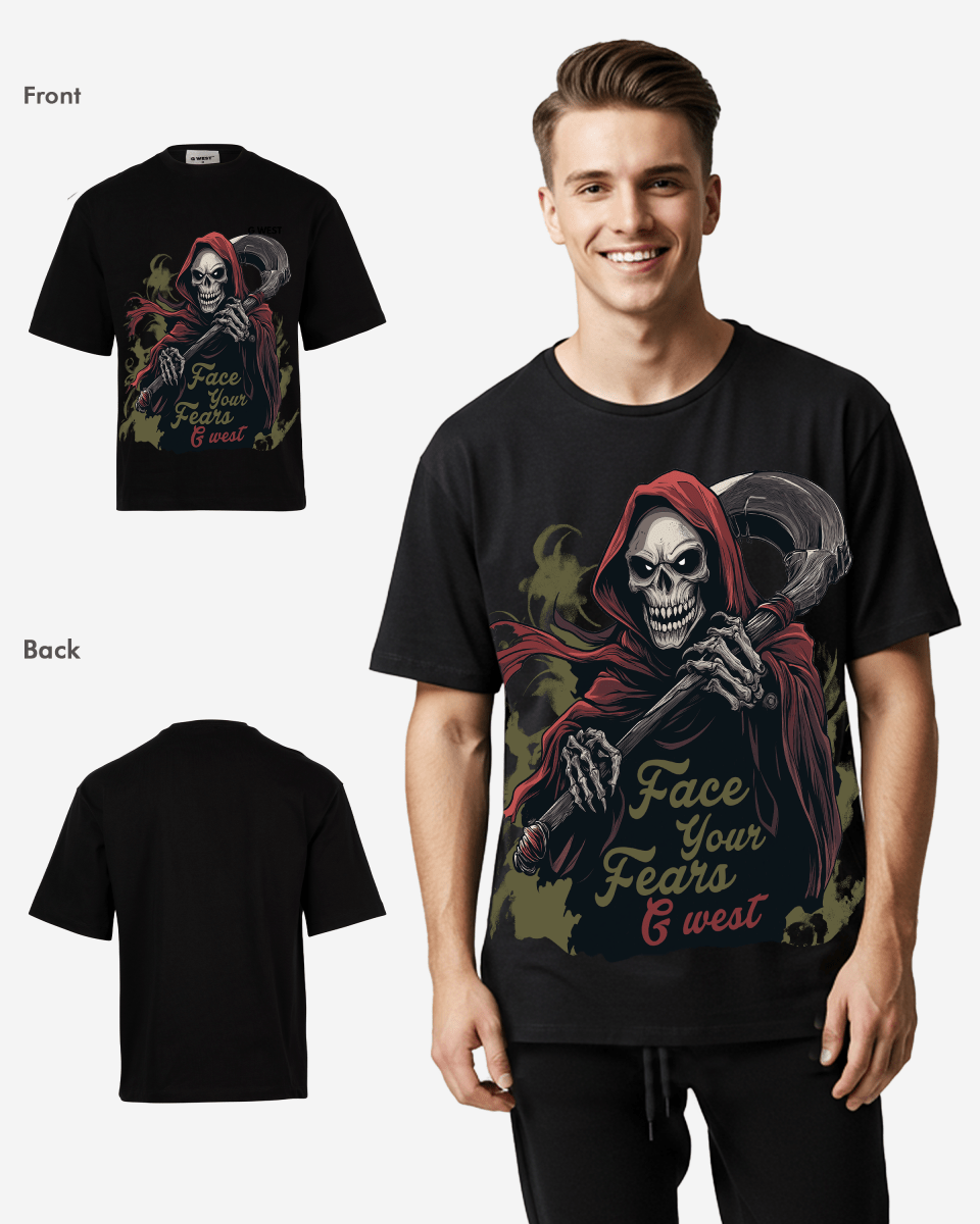 G West Face Your Fears Oversized Tee - G West