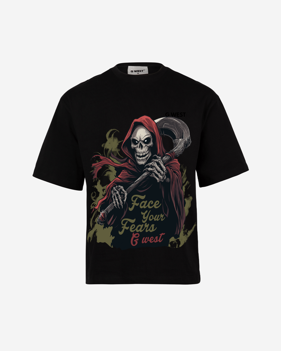 G West Face Your Fears Oversized Tee - G West