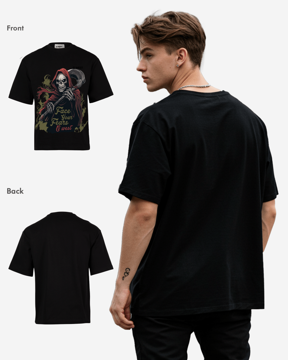 G West Face Your Fears Oversized Tee - G West