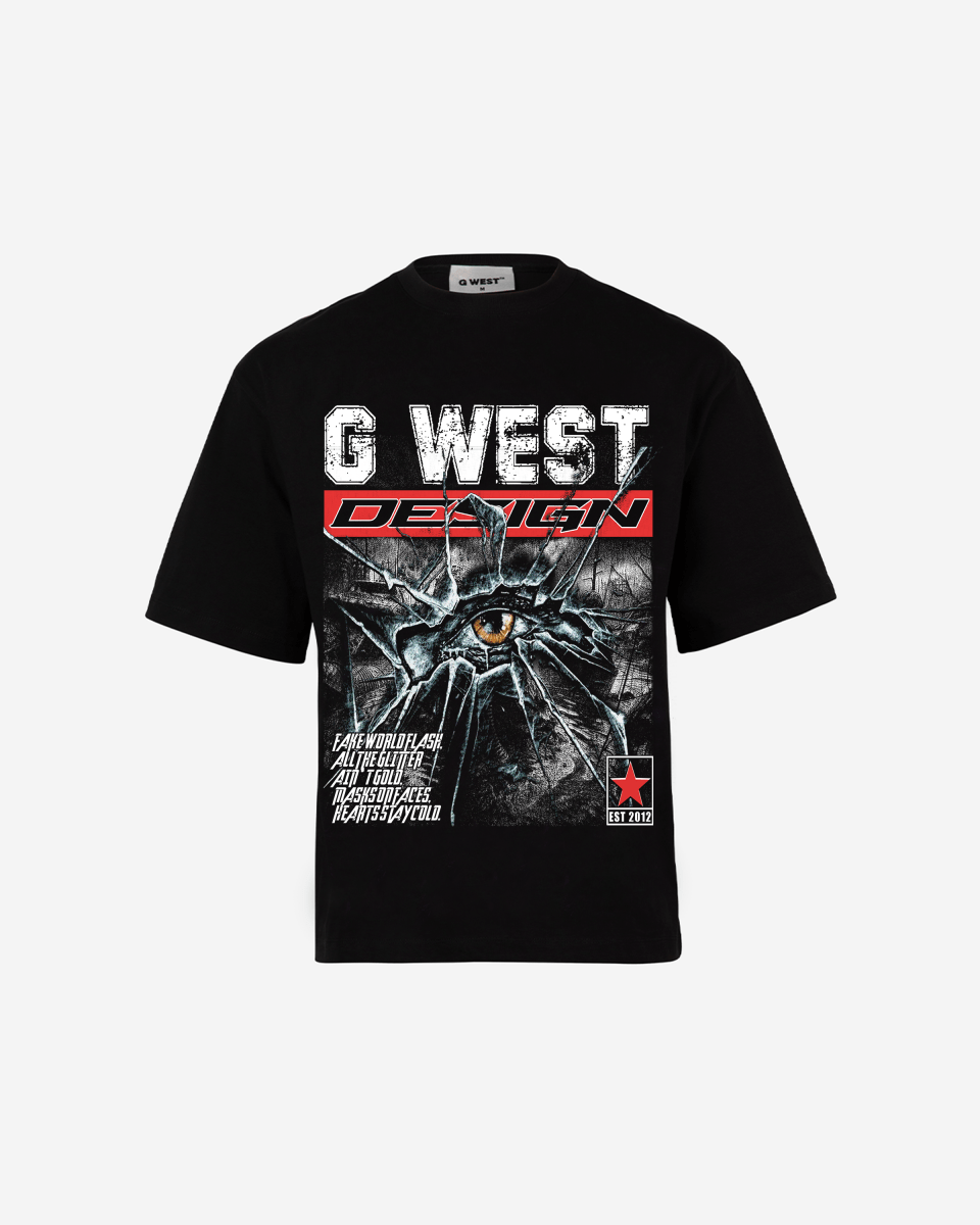 G West Fake World Oversized T-Shirt - G West