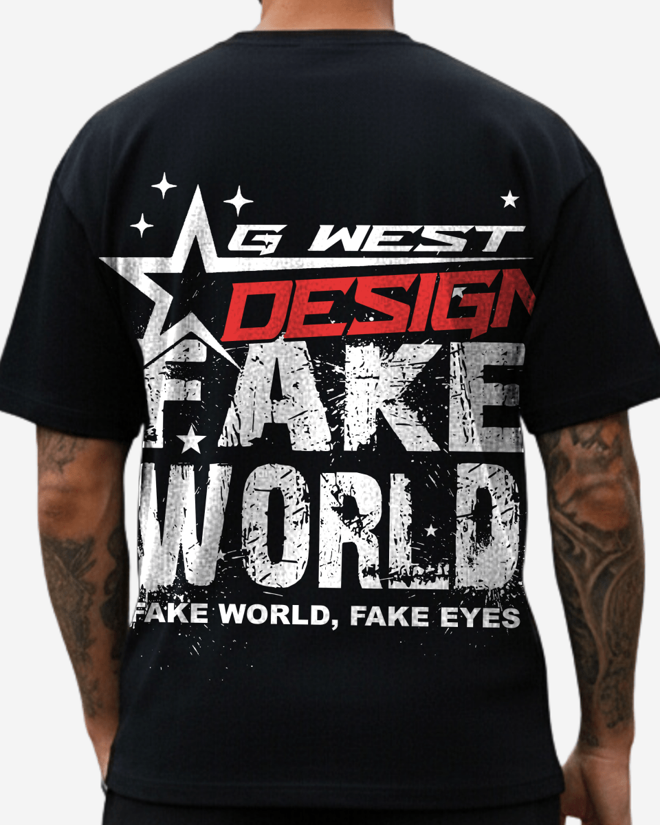 G West Fake World Oversized T-Shirt - G West