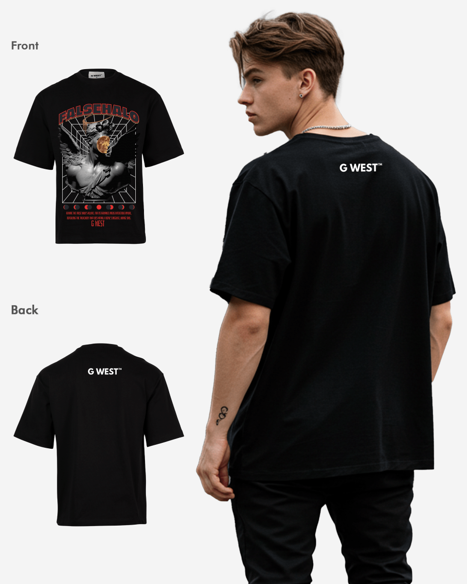 G - WEST FALSEHALO OVERSIZED TEE GWROJMT45 - G West