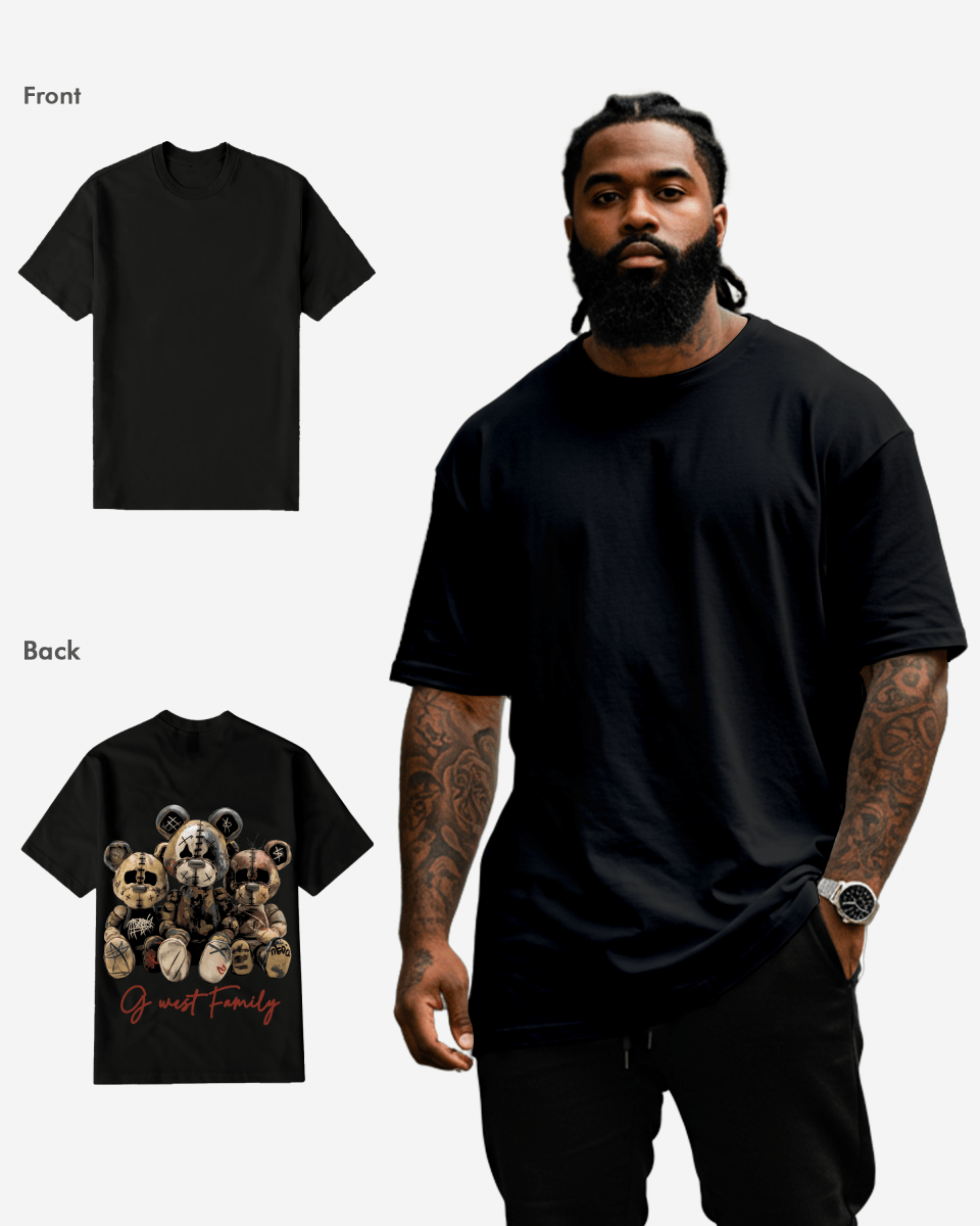 G West Family Black Tee Big and Tall - G West