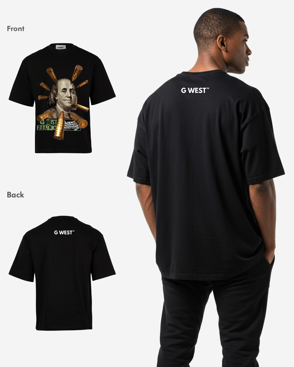 G WEST FEELING OVERSIZED TEE GWROJMT54 - G West