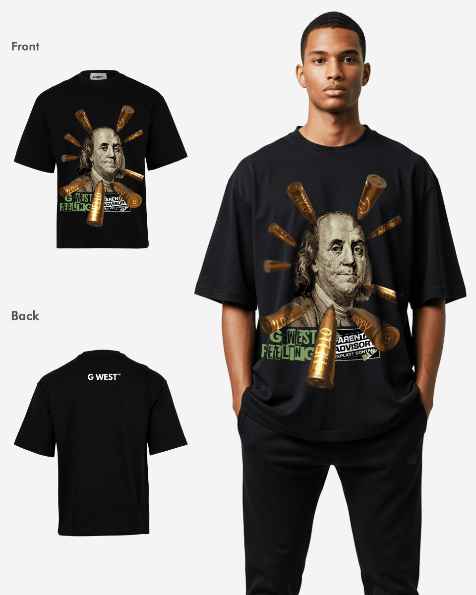 G WEST FEELING OVERSIZED TEE GWROJMT54 - G West