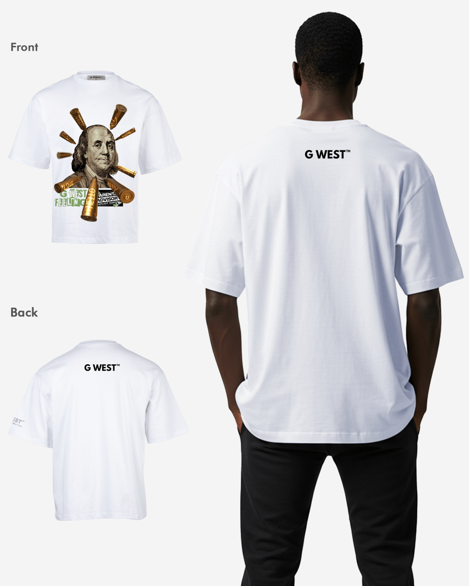 G WEST FEELING OVERSIZED TEE GWROJMT54 - G West