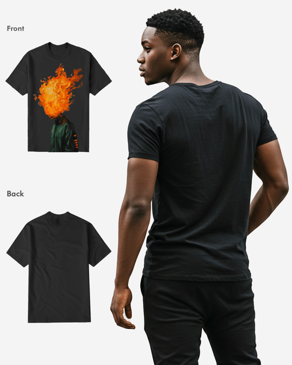 G West Flame Head Black tee - G West